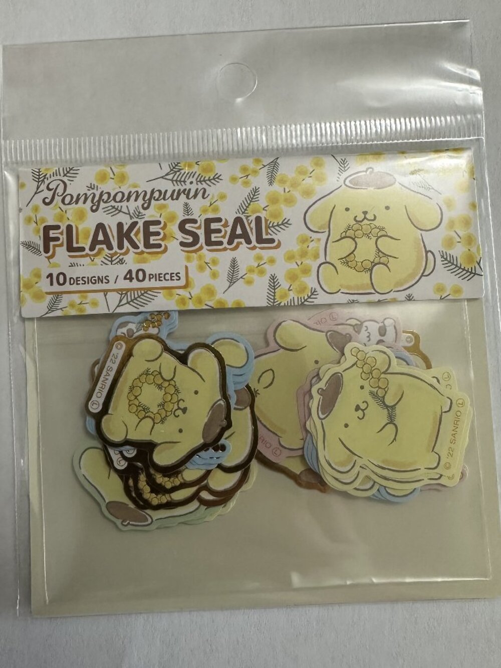 Sanrio Pompompurin Flake Seal Sticker Pack